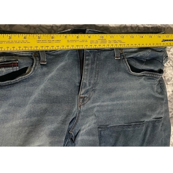 Tommy Hilfiger Distressed Women's Boyfriend Jeans Patch Star Blue‎ Denim Size 6 - Picture 14 of 16